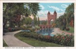 Memorial Arch And Bridge Bushnell Park Hartford Conncecuit 1928 - Hartford