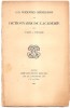 ABBE TOUGARD LES PREMIERES IMPTESSIONS  DU DICTIONNAIRE DE L'ACADEMIE PARIS LIBRAIRIE H LECLERC ANNEE 1901 - Dictionaries