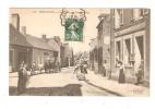 CPA 18 NERONDES Poste & Grande Rue : Très Belle Animation - Attelage 2 Chevaux Cachet Convoyeur Bourges Nevers - Nérondes