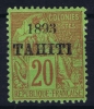 TAHITI  Yv Nr 25 MH/*, Avec  Charnière , Mit Falz, Descandante - Neufs