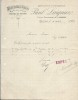 Commande De Peignes En Ivoire /Mercerie/Paul Laigniez/ORLEANS/Lecoeur/Ivry La Bataille/1908        FACTN112 - Chemist's (drugstore) & Perfumery