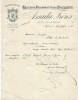 Commande De Peignes En Ivoire /Mercerie/ AssadaFréres./LYON/ Lecoeur/Ivry La Bataille/1909  FACTN121 - Chemist's (drugstore) & Perfumery