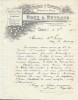 Commande  De Peignes En Ivoire / Mercerie/Roux & Reynaud /GAP/Haute  Alpes /Ivry La Bataille/1909  FACTN124 - Chemist's (drugstore) & Perfumery