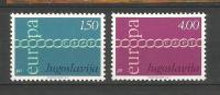 Yugoslavia 1971. Europa CEPT MNH Set - Nuovi