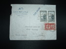 LETTRE TP COLOMB BECHAR-OUED 75c X2 + TOUGGOURT 15c OBL. DAGUIN 23-8-38 ORAN PREFECTURE + LOUIS REY & FILS+ ANCRE MA - Covers & Documents