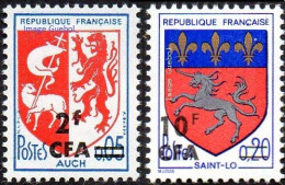 Réunion N° 373 Et 386 ** Armoiries - Blason De Auch Et Saint Lo - Nuevos