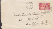 Canada CRAIG HARBOUR (N.W.T.) 1935 Cover Lettre BROOKLYN USA 3c. GV. Coronation Jubilee Stamp - Lettres & Documents