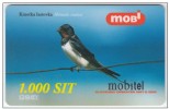 SLOVENIA Prepaid Phonecard Animal Bird Kmečka Lastovica 31.12.2001 - Slovenia