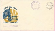 Military Post No. 6000, Beograd / JNA Mail / Egypt (Egipat) - UNEF, 1956-1957, Yugoslavia, Cover - Lettres & Documents