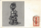 CONGO BELGE - Carte Maximum - Statuette Roi BOPE KENA - Covers & Documents