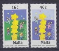 Europa Cept 2000 Malta 2v ** Mnh (25720D) - 2000