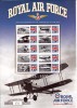 GB 2008 Royal Air Force 90th Anniversary (1918-1939) Smiler Sheet  SC-BC-156 - Timbres Personnalisés