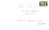 FRANCE 2012 - ENVELOPPE W 1 ST PRIORITAIRE LETTRE VERRTE 20 GR (COUGETTES-ZUCCHINI)MAILED TO ANDORRA OBL NOV 10,2012REGR - Unclassified