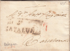 ANO 1835 PREFILATELIA CARTA DE BALAGER A BARCELONA  MARQUAS 1.  3. CATALUNA   / 1737 - ...-1850 Prephilately