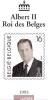 FDC Sur Feuillet Poste Belge 1 Timbres MNH Collés Sur Bande +1 Obl. 1er Jour Albert II Roi Des Belges. - 1991-2000