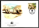 SWAZILAND    FDC    WWF  Panda   Rhinoceros - Rhinoceros