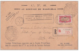 COTE DES SOMALIS - LETTRE RECOMMANDEE 1942 POUR VICHY SERVICES AERIENS SPECIAUX PENDANT BLOCUS DJIBOUTI - Lettres & Documents