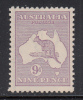 Australia MH Scott #50a BW #26 9p Kangaroo - Neufs