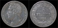 Belgium Leopold I 5 Frank 1835-pos A - 5 Francs