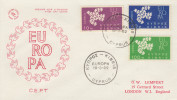 Enveloppe  1er   Jour   CHYPRE    Série   EUROPA    1961 - 1961