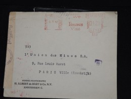 PAYS BAS - Enveloppe Pour Paris Avec Censure En 1942 - Aff. Mécanique - Lot P12034 - Lettres & Documents