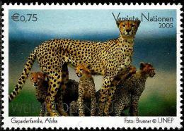 United Nations - Vienna - 2005 - EXPO 2005 - World Expo In Aichi - Cheetah - Mint Stamp - Nuovi