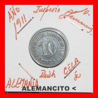 ALEMANIA  -  IMPERIO  -  DEUTSCHES REICH - AÑO 1911-E - 10 Pfennig