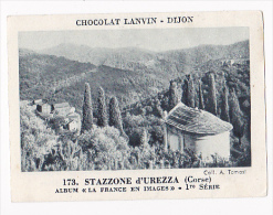 Image Chocolat Lanvin 5.4 X 7.4 - 1er Série, N°174 - Cervione (Corse) - Verso "Crokenler En Voyage" - Collections