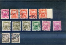 Lot De 13 Timbres Taxes - Autres & Non Classés