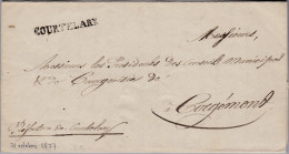 Heimat BE COURTELARY Langstempel 1837-10-31 Vorphila Brief Vom Préfet - ...-1845 Prephilately