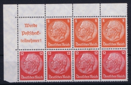 Deutsche Reich: Markenheftchen H-BL  H 100  MNH/**, Postfrisch  Sans Charnière - Markenheftchen