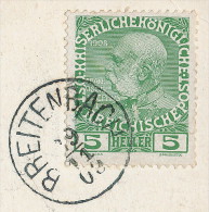 ÖSTERREICH - Karte Mit Stempel ´Breitenbach´ (Bz. Kufstein) ~ 1909 - Kufstein