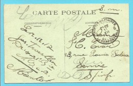 Kaart (RAMSCAPELLE) Met Stempel  Postes Militaires Belgique 6 Op 11/12/17 ->  LE HAVRE - Not Occupied Zone