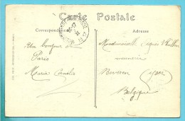 Kaart (Paris) Met Als Aankomst Stempel ROUSBRUGGE-HARINGHE Op 7/2/1917 - Not Occupied Zone