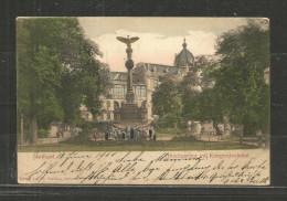 309 * ERFURT * HIRSCHGARTEN MIT KRIEGERDENKMAL * 1900 NACH USA **!! - Erfurt