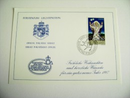 Fürstentum Liechtenstein  OFFICIAL PHILATELIC SERVICE FRANCOBOLLI - Lettres & Documents