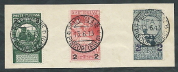 1913 REGNO USATO SOPRASTAMPATI ANNULLO EGEO PISCOPI - F - Aegean (Piscopi)