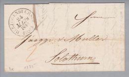 Heimat BE Herzogenbuchsee 1835-03-24 Brief Nach Solothurn - ...-1845 Prephilately