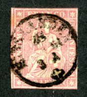 7912 - Swiss 1856  Michel #15 IIBym (o) Zu.#24G  ( Cat. 55.€ ) - Usados