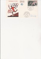 FDC CONGO AFFRANCHIE POSTE AERIENNE N° 3 -JO DE ROME -CAD 1960 - FDC