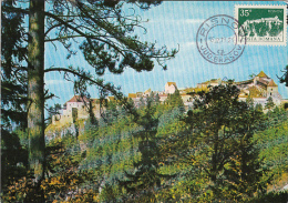 ARCHAEOLOGY, RASNOV FORTRESS RUINS, CM, MAXICARD, CARTES MAXIMUM, 1973, ROMANIA - Archeologie