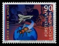 Liechtenstein - 2002 Abeille Dans L'espace  (unused Stamp + FDC) - Storia Postale