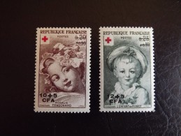 La Réunion N°353 Et 354 Neuf** Croix Rouge - Nuevos