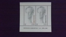 Dänemark 1238/9 Block 14, **/mnh, 60. Geburtstag Von Königin Margrethe II. - Blocchi & Foglietti