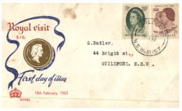 (993) Australia Cover - Royal Visit 1963 On Cover - Storia Postale