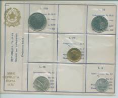 1975 ITALIA REPUBBLICA ANNATA  DI CIRCOLAZIONE NUOVA FDC IN CONFEZIONE - Jahressets & Polierte Platten
