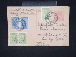AUTRICHE - Entier Postal Pour L ' Italie En 1923 - A Voir - Lot P12372 - Andere & Zonder Classificatie