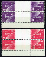 1950  75è Ann UPU  Blocs De 2 Paires De Tête-bêche Et Marge Inférieure ** Impeccable  MNH - Unused Stamps (with Tabs)