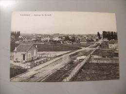 A327. CPA. 91. VIGNEUX. Avenue De Draveil.  Rare Beau Plan . Non écrite - Vigneux Sur Seine