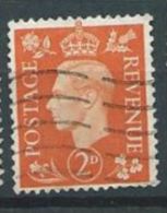 GB 1937 GEORGE VI DARK COLOURS 2d. Orange  No Cross Crown SG 465 SC 238 MI 201 X YV 212 - Oblitérés